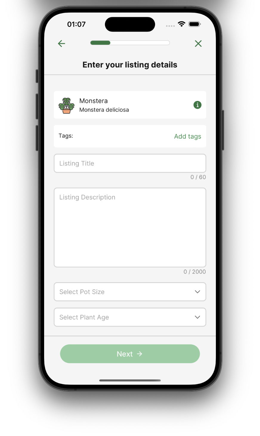 Sell Your Plants. Effortlessly.